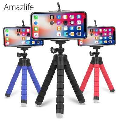 Mini Octopus Sponge Gorilla Cellphone Tripod Stand with Mobile Phone Holder