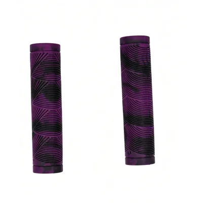 2026 Trend Stunning Purple-Black Gradient Bike Handlebar Grips 22.2*130mm Anti-Slip TPE Grips Premium Bicycle Accessories