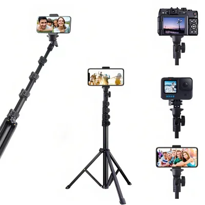 Handheld Selfie Pole Outdoor Travel Smartphone Live Streaming LED Ring Light Stand Camera Photography Studio Video Photo Tripod