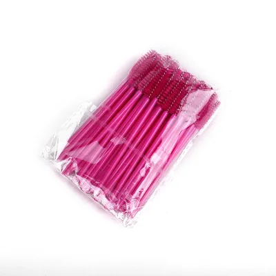 Huapan Multicolor Eyelashes Brush Mascara Applicator Disposable Crystal Eyelash Makeup Brush Mascara Wands Eye Lash Brush