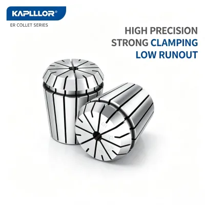 High Precision Stainless Steel ER Cylinder Clamp ER32/25/20/16/11 Manual CNC Tool Holder Engraving Machine Elastic Chuck