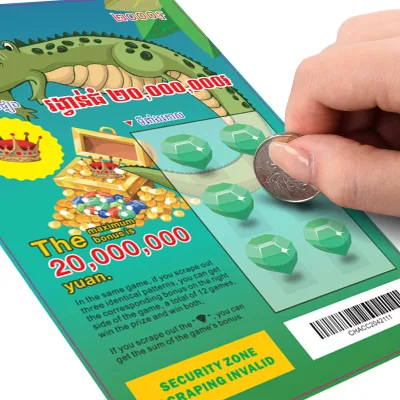 Affordable Custom Digital Printing Bulk Order High Durability Lottery Tickets for Community Events and Fundraisers