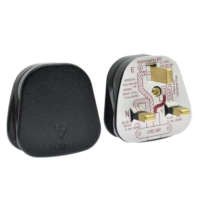 UK Power Plug BS1363 Type G Top 13A 250V Fused Extension Wall Plug with BS Certificate and Socket