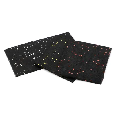 Safe Comfortable Gym Rubber Mat Pure Black or Color Dot Surface Shock Absorbing MOQ 100 Square Meters for Playground Mall Use