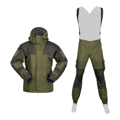 Reversible Spetsnaz GORKA Suit Tactical Uniform Camo for Outdoor Cargo Training