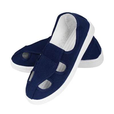 Baichen PURE PVC Sole Upper Cold Sticky Shoes with Mesh PU ESD Antistatic Shoes for Cleanroom