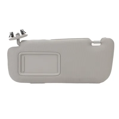 Sun Visor Fabric Grey Sun Shielding Visor Mirror with Makeup Mirror Replacement for Toyota Corolla 2007 to 2013 Left