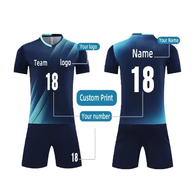 Custom Polyester Quick Drying Breathable Wholesale Soccer Jersey Football Clothes Soccer Jersey Sets Football Practice Jersey