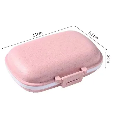 Travel Pill Storage Organizer Small Medicine Box for Pill Case Holder Custom Portable PP/ABS Plastic Customized