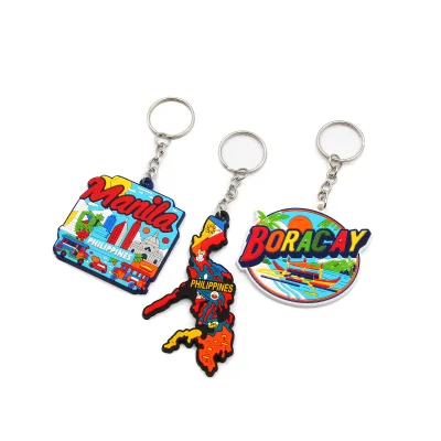 Custom Soft Pvc Keychain 2d Logo Design Service Factory Direct Prices Key Rings Charms Llaveros Publicitarios Llavero De Pvc