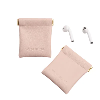 Custom Embossed Luxury PU Leather Cosmetic Pouch with Magnetic Closure for Promotion