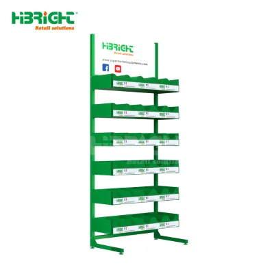 Steel Fishing Plier Display Stand with ADS Board Metal Frame Carton Packing