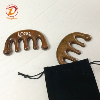 100% Natural Wooden Gua Sha Beauty Care  Board Facial Body Massage Tool for Neck Shoulder Back Muscle Relaxation With LOGO