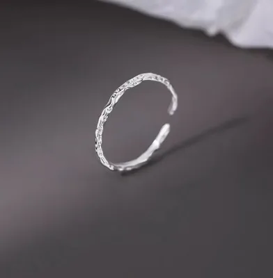 Light Luxury High-End Silver Ring with Freshwater Pearls Butterfly Pattern Gift for Girlfriend