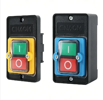 Industrial Control Waterproof Push Button Switch 380V 10A ABS Copper Construction IP65 Level 1NO1NC Combination Plastic Material