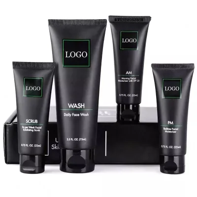 Wholesale Vegan & Sulfate-free Men's Skin Care Set Vitamin C Oil Control & Oil-Control with Nicotinamide Collagen Face Care