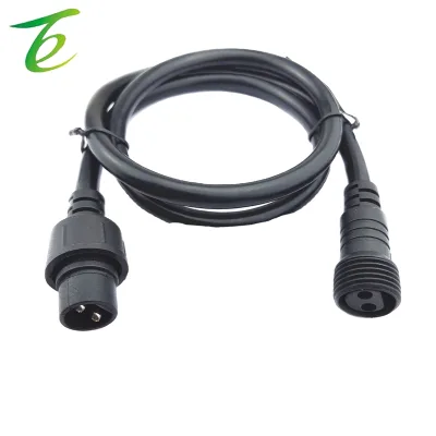 Two-core waterproof male and female plug-in power cord, two-core connection cable, DC waterproof power cord, LED string light