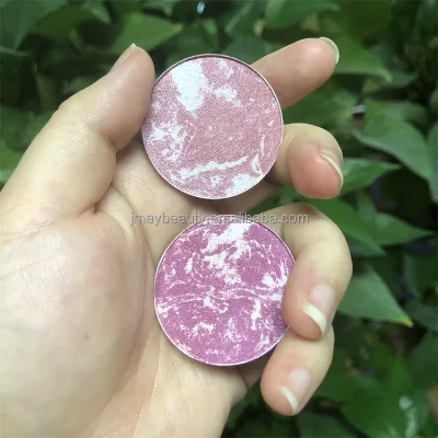 OEM Wholesale Custom Logo Cosmetics Shimmer Baking Blusher Powder Makeup High Gloss 12 Hour Long Lasting Baked Pink Blush Powder