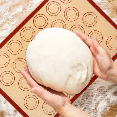 Durable High Temperature Resistant Platinum Silicone Baking Mat Wear and Tear Resistant Square Shape Baking & Pastry Tool