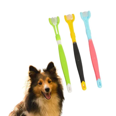 Pet Cleaning Toothbrush 2-Piece Set Medium-Size Cats and Dogs Oral Care Toothbrush