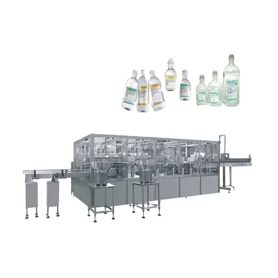 IVEN Blow Bottles Inside With Ionized Compressed Air Normal Saline Filling Sealing Machine Intravenous Fluids Filling and Sealin