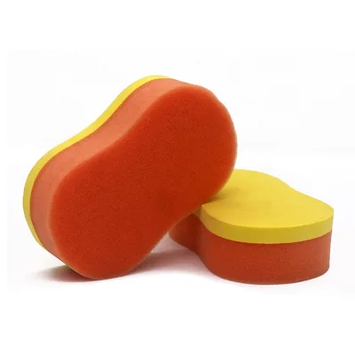 Factory wholesale waxing sponge block car paint crystal coating sponge eight character crystal coating sponge