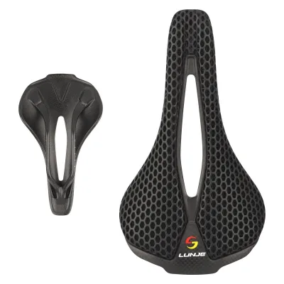 OEM/ODM 2024 HOT Sale 3D Printing Urltra-Light Racing MTB Road Bicycle Carbon Saddle Bike Seat