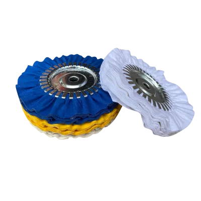 Durable Airway Buffing Wheel Yellow White  Color Cloth Buffing Wheel Polishing Stainless Steel 200mm 300mm