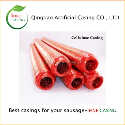Red color transfer peel Cellulose Casings
