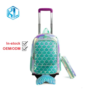2024 Hot Selling Customizable School Bags Waterproof College Students Bookbags with Wheels 5 Colors Available for Boys Girls