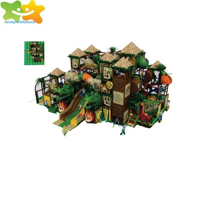 Dinosaur and lion Topic Brave Maze Indoor Treehouse Playground