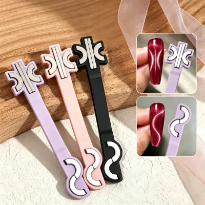 Multi-function Cat Eye Magnet Nail Art Tool S Shaped Ribbon Magnet for Manicure Strong Magnetic