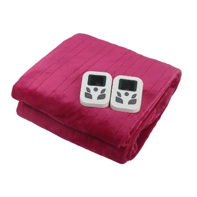 Household Double Controllers Overheating Protection Electric Blankets for Winter