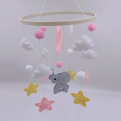 Hot Sale Boucle Baby Crib Mobile Moon and Cloud Cot Mobile Cloud Nursery Decor Baby Mobile Neutral