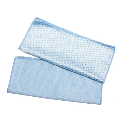 Durable Kitchen Household Glass Polish Honeycomb Window Microfiber Cloth