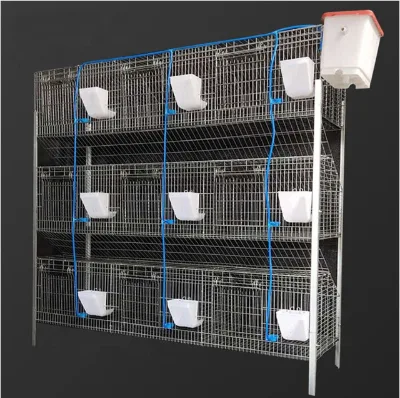 2025 New Hot Sale Automatic Manure Cleaning Durable Easy Install 3/4 Tier Rabbit Cage 12 Rabbits Capacity High Quality