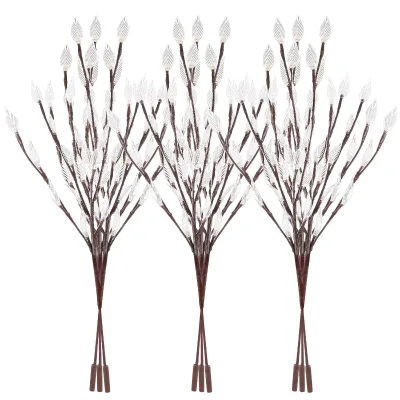 Kanlong Solar Leaf Lawn Light a Drag Three Tree Branches Garden Garden Light String New