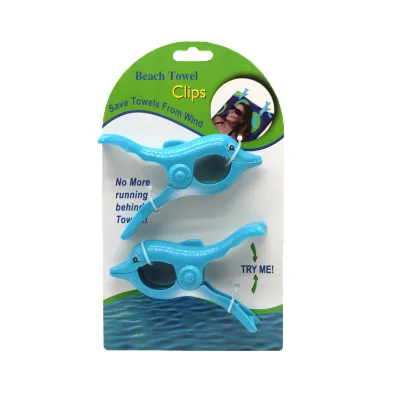 Souvenir Custom Animal Shape Plastic Beach Towel Clips
