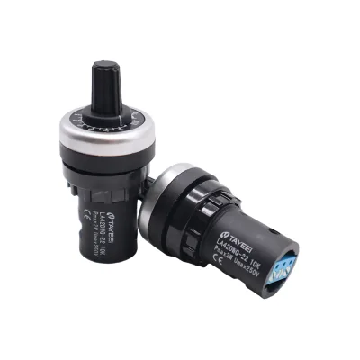 TAYEEI Potentiometer Frequency Converter Precision Speed Regulator LA42DWQ-22 1K2K5K10K 22mm