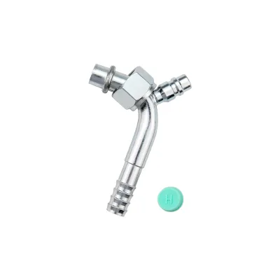 A/C Part #6/#8/#10 Barb Fittings Stainless Steel 90 Degree O-Ring 5/8"-18 3/4"-16 7/8"-14 Nut Service Port Auto A/C