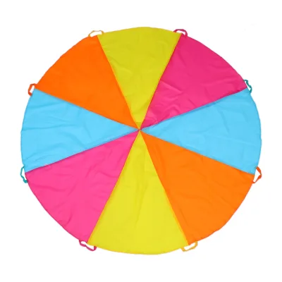 Hot Quality Kids Game Parachute Children Educational Team Work Play Games Toy Rainbow Parachute