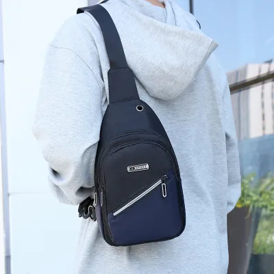Trendy Custom Sling Backpack with USB Charging Port Large Capacity Chest Shoulder Gym Travel Crossbody Bags Polyester Unisex
