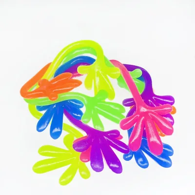 Capsule Toys 2 Inch 50 65mm Custom Stress Fidget Double Sticky Hands Stretchy Toy New Designs Sticky Hand Toys for Kids