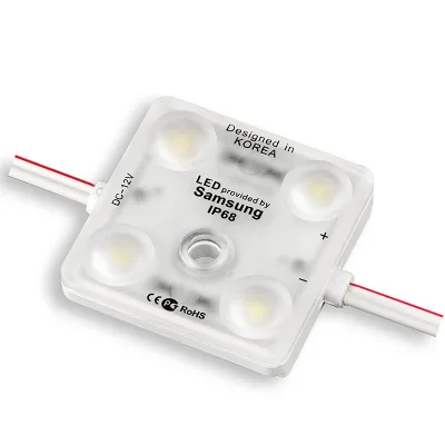 Epistar Square 4led 2835 Smd IP65 Outdoor 12V High Brightness Led Module Lights for Advertising Box Decoration Lights