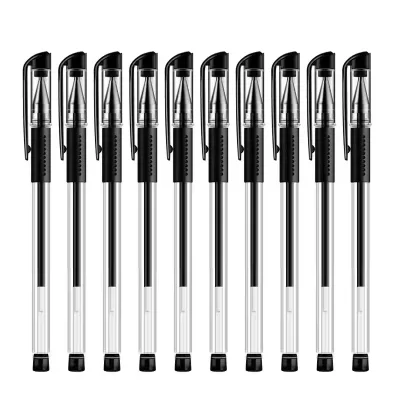 Whole Office Supplies European Standard Gel Pen 0.5 Bullet Syringe Head Carbon Waterbased Paint Pen Red Black Blue Signature Pen