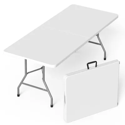 Wholesale 6ft 8ft 72in 96in Heavy Duty Commercial Grade Plastic Folding Table for Rental