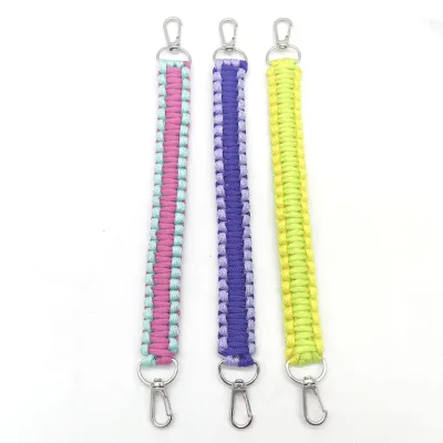 Handmade 7-Strand Paracord Bottle Handle, Outdoor Survival Braided Rope Sling Strap, Camping Hiking Water Bottle Carrier Gear