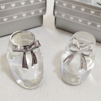 Ywbeyond Baptism Souvenirs Party Return Gifts Choice Crystal Baby Shoe Newborn Baby Favor Baby Shower Gifts
