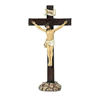 Polyresin Jesus Cross Jesus on the Cross Religious Figure Approx 19 cm From Polyresin
