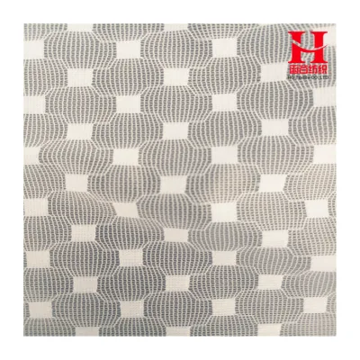 HG6130 Polyester Invisible Jacquard Tulle Mesh Fabric for Dress